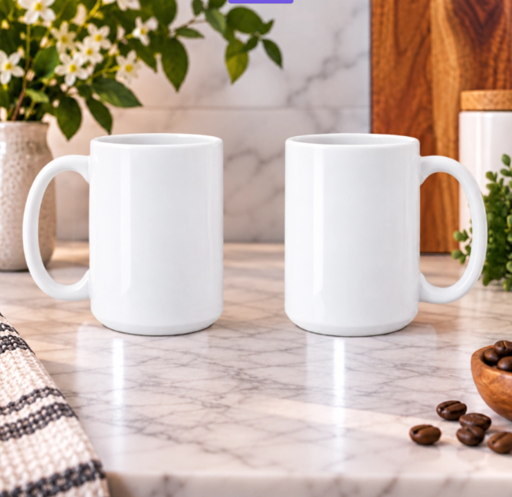 Design Your Own Personalized White Ceramic Mug