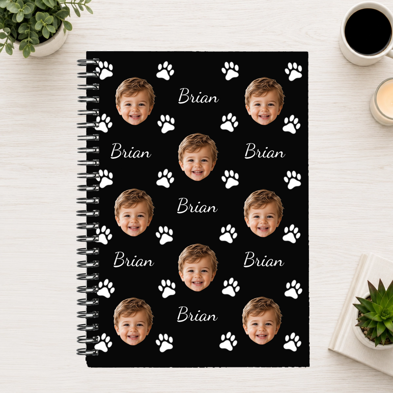 Pawfectly Yours Personalized 6"x8" Spiral Bound Notebook