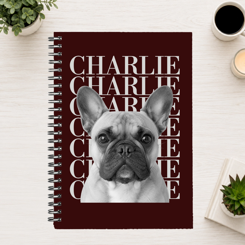 Headliner Personalized Dog 6"x8" Spiral Bound Notebook