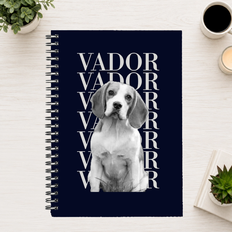 Headliner Personalized Dog 6"x8" Spiral Bound Notebook
