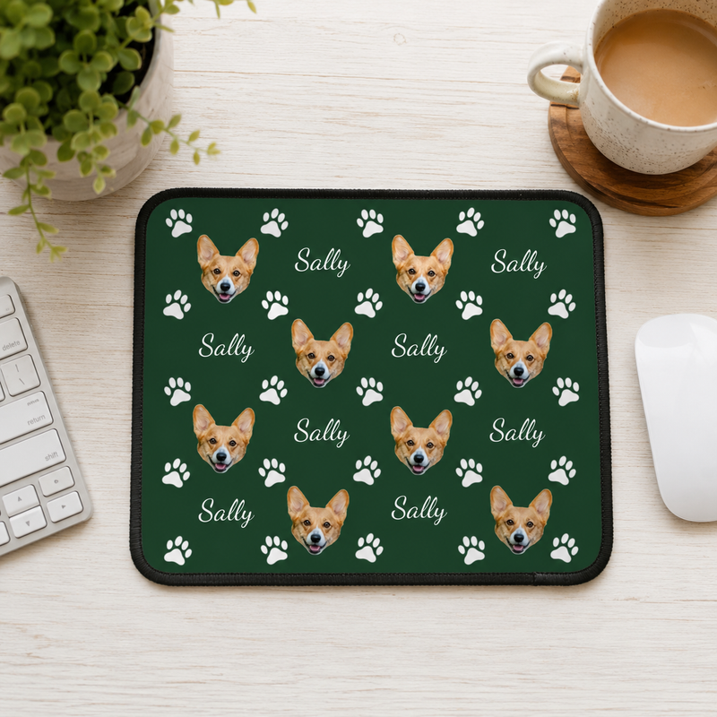 Pawfectly Yours Dog Paw Print Personalized Mouse Pad