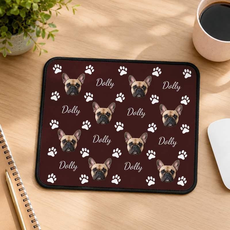 Pawfectly Yours Dog Paw Print Personalized Mouse Pad