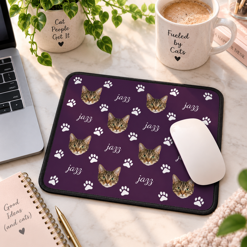 Pawfectly Yours Cat Personalized Mouse Pad