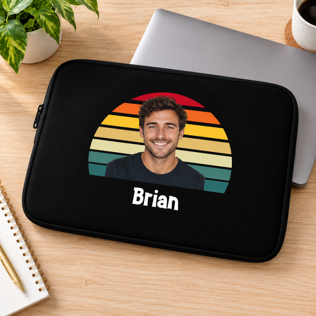 Happy Trails Personalized Laptop Sleeve