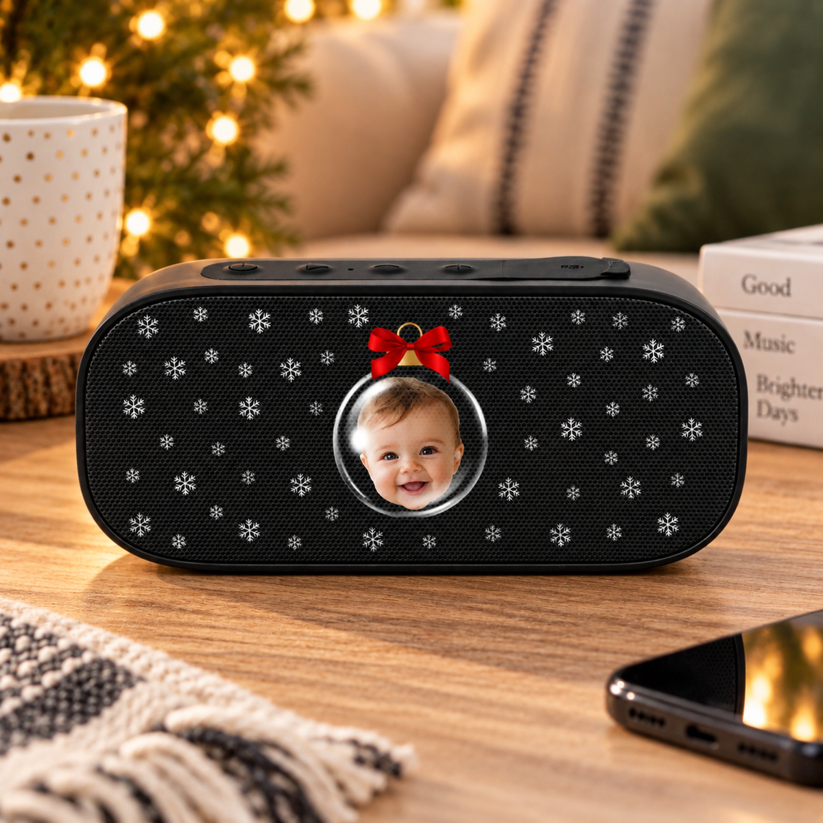 Merry & Bright Baubles Personalized Kids Stark 2.0 Bluetooth Speaker