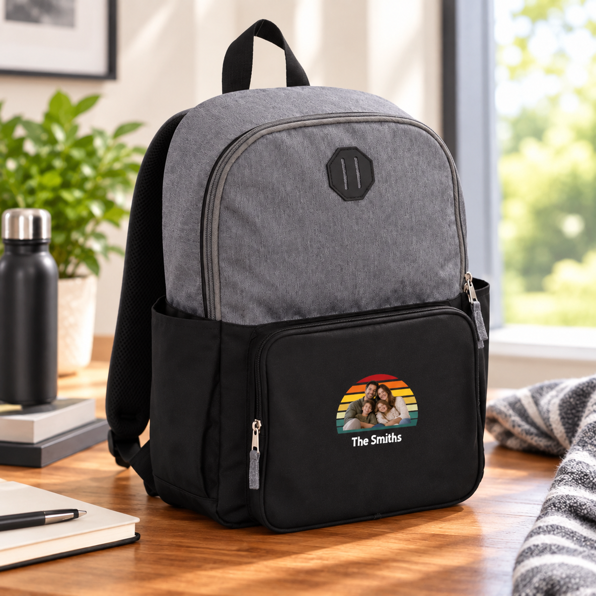 Happy Trails Personalized Family Paired Recycled 15" Laptop Backpack