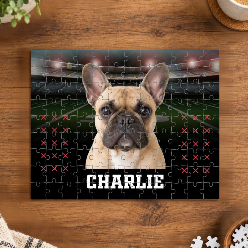 Friday Night Lights Personalized Dog Puzzle