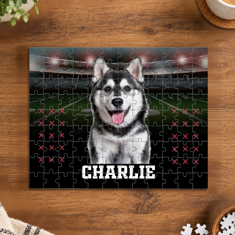 Friday Night Lights Personalized Dog Puzzle