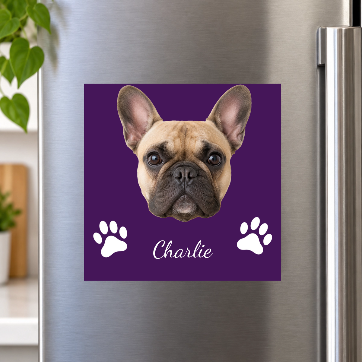 Pawfectly Yours Dog Paw Print Personalized Magnet 6"