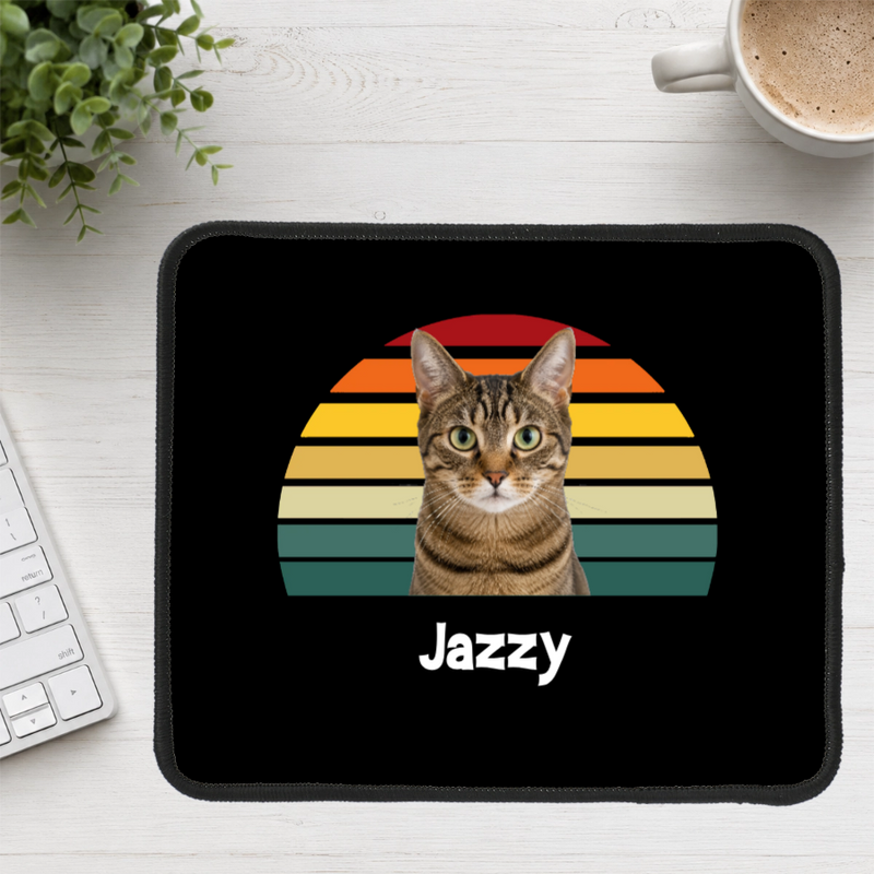 Happy Trails Personalized Cat Mouse Pad