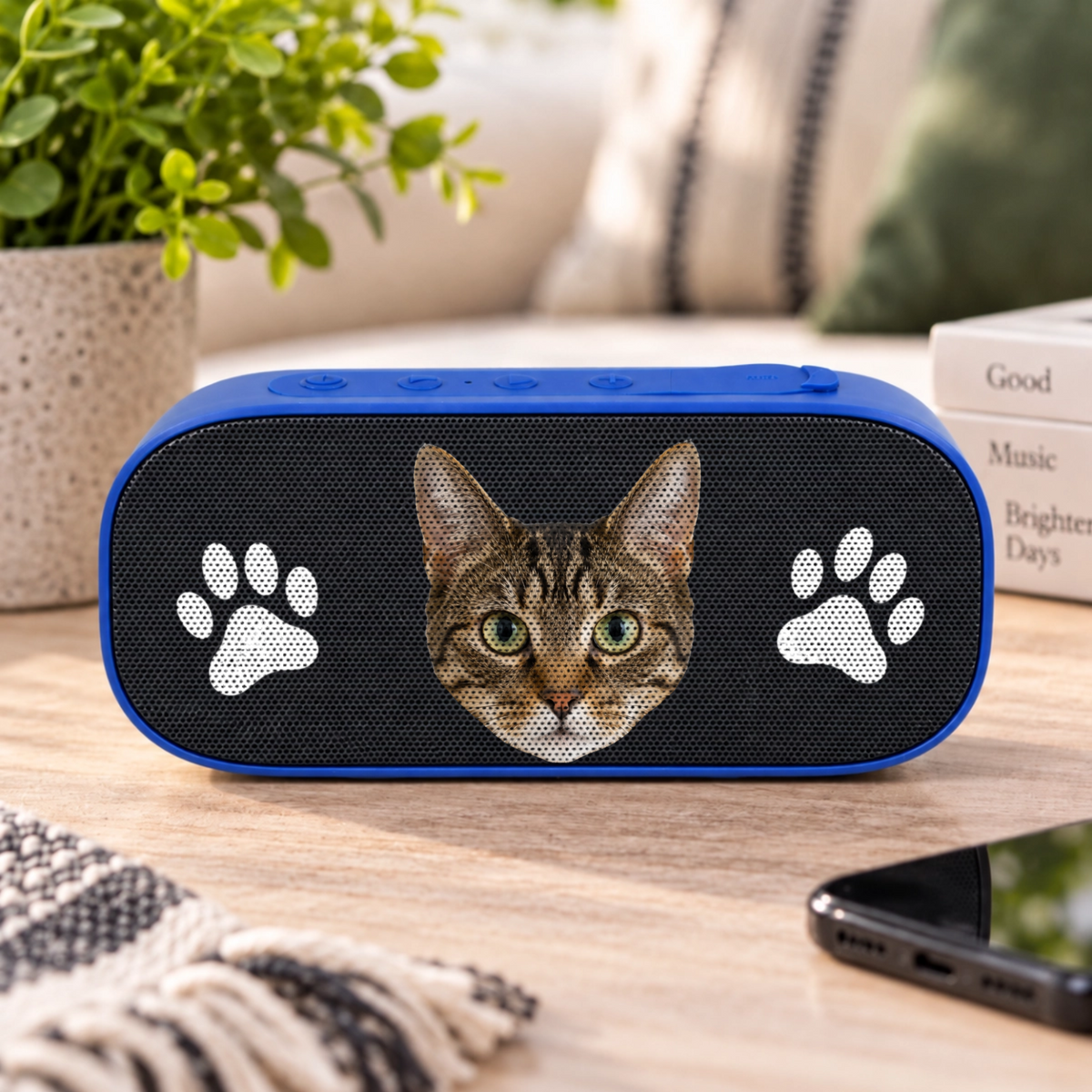 Pawfectly Yours Cat Paw Print Personalized Stark 2.0 Bluetooth Speaker