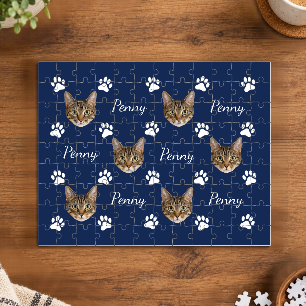 Pawfertly Yours Personalized Cat Puzzle