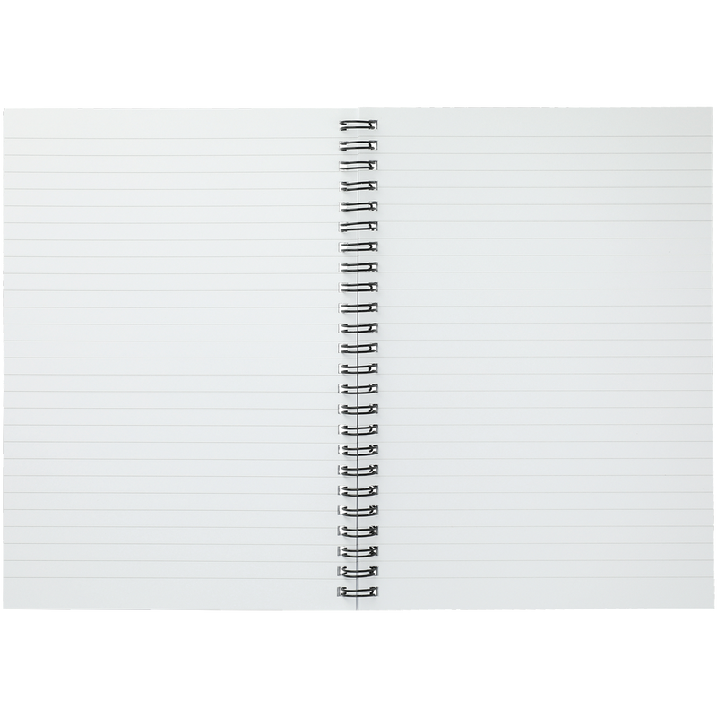 Merry & Bright Baubles Personalized 6"x8" Spiral Bound Notebook