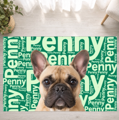 Signature Moments Personalized Dog Washable Rug