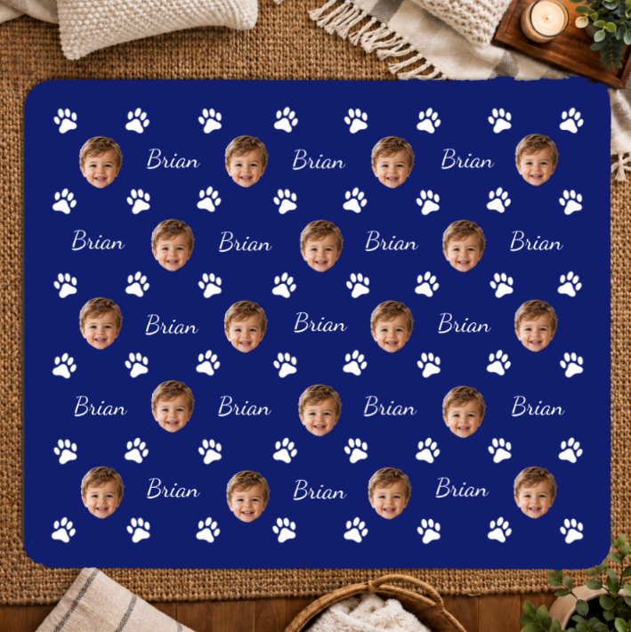 Pawfectly Yours Personalized 50x60 Sherpa Blanket