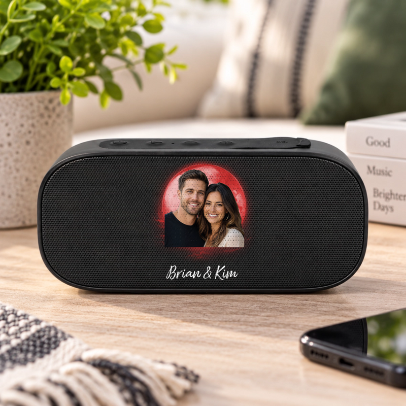Love You to the Moon Personalized Couple Stark 2.0 Bluetooth Speaker