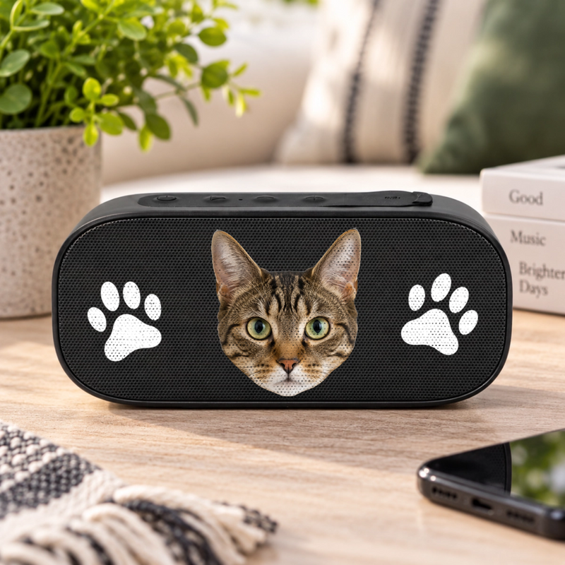 Pawfectly Yours Cat Paw Print Personalized Stark 2.0 Bluetooth Speaker