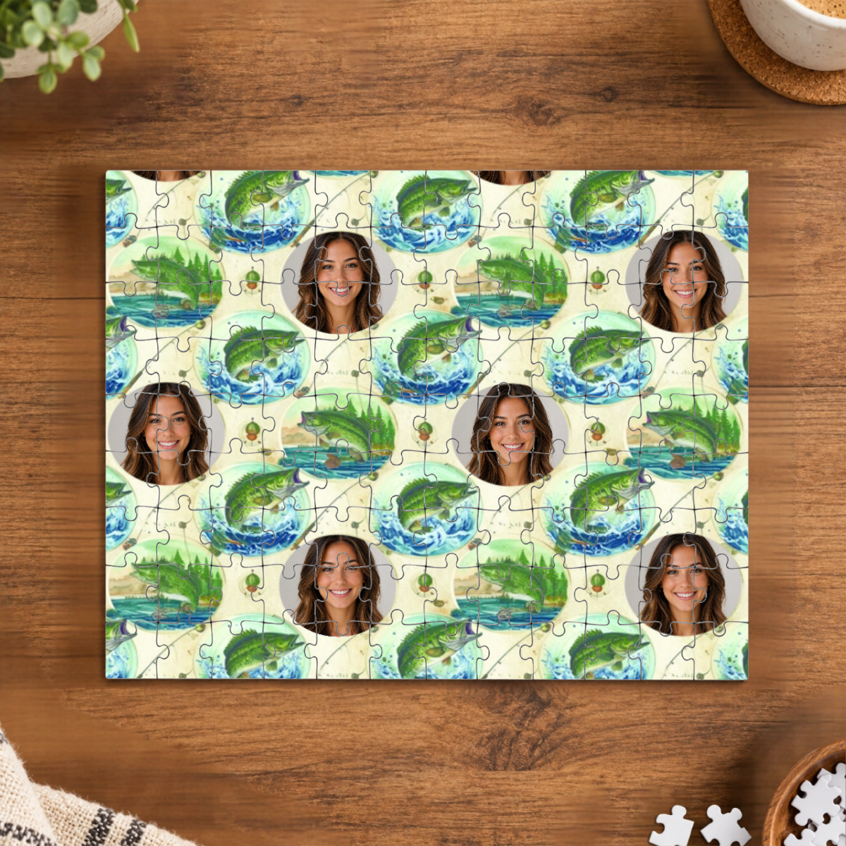 Fresh Water Action Personalized Puzzle