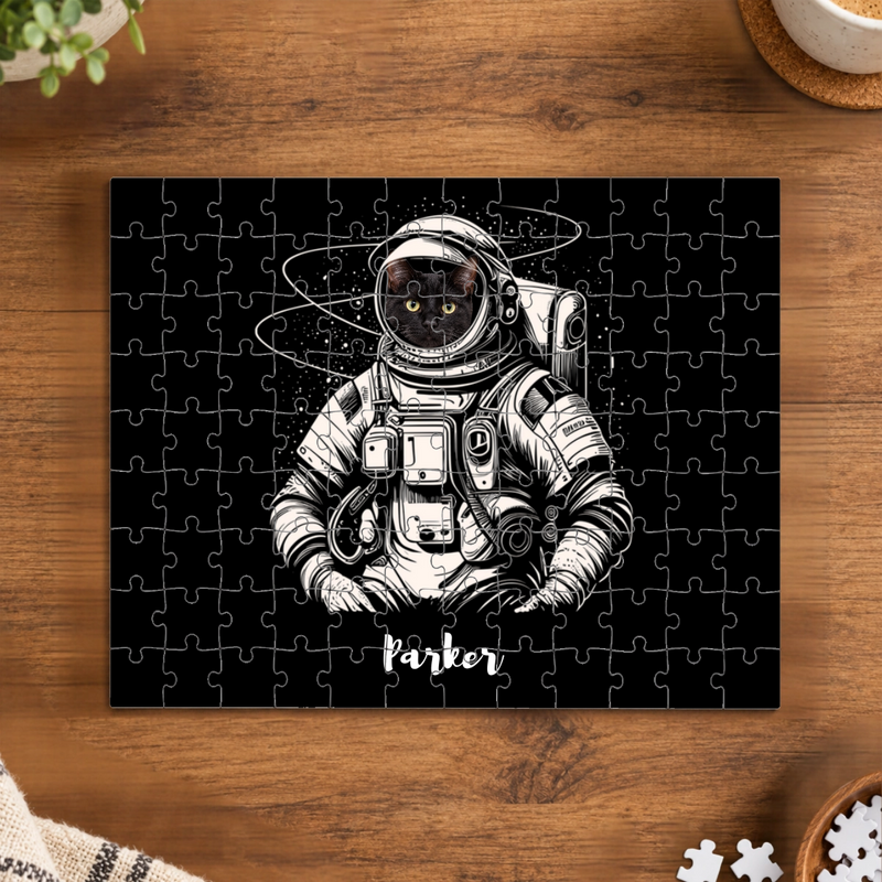 Out of This World Cat Personalized Puzzle