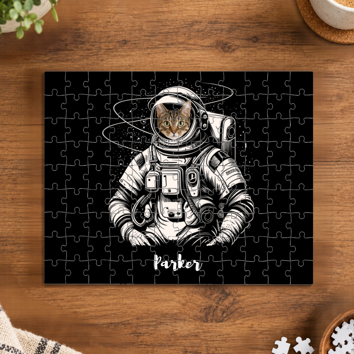 Out of This World Cat Personalized Puzzle