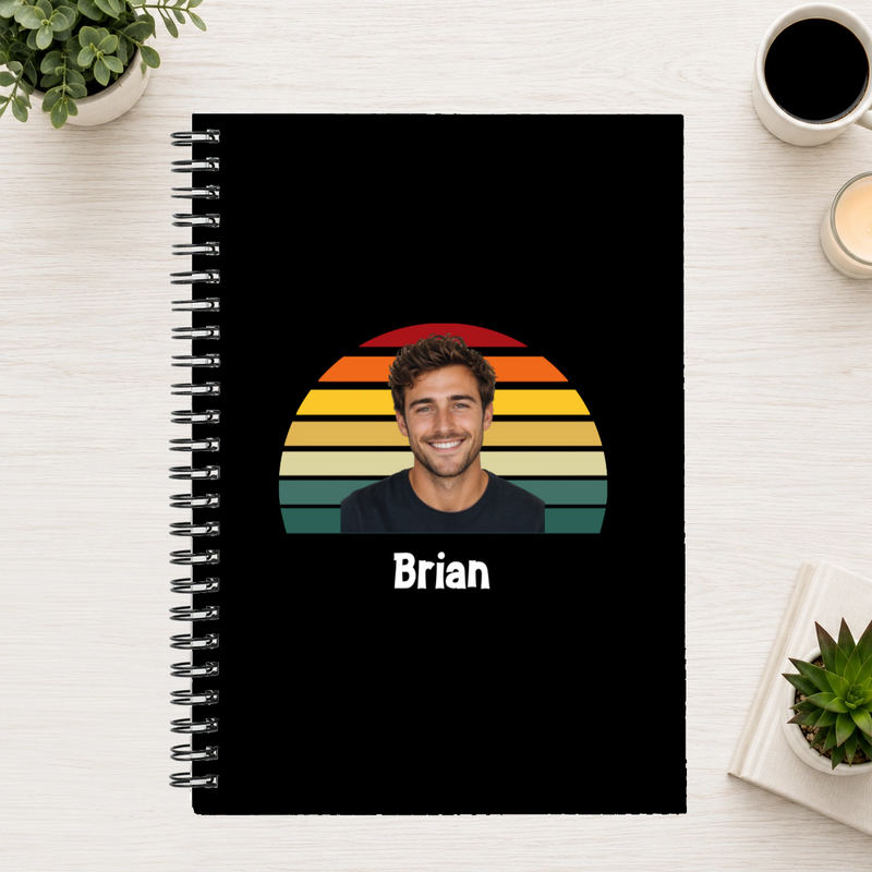 Happy Trails Personalized 6"x8" Spiral Bound Notebook