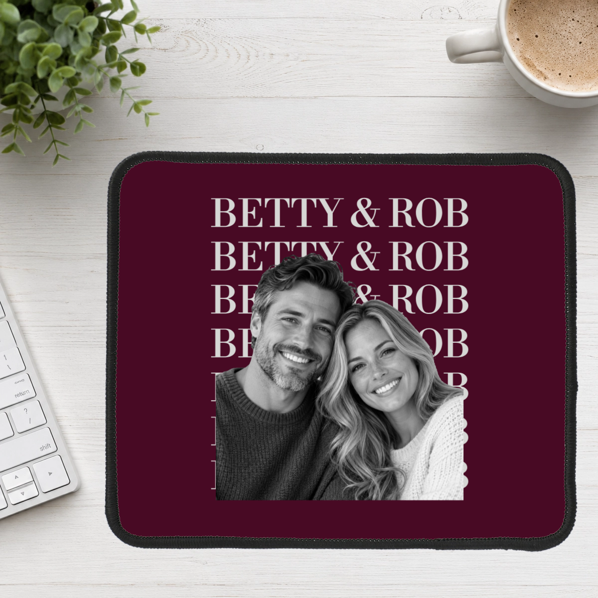 Headliner Personalized Couple Mouse Pad