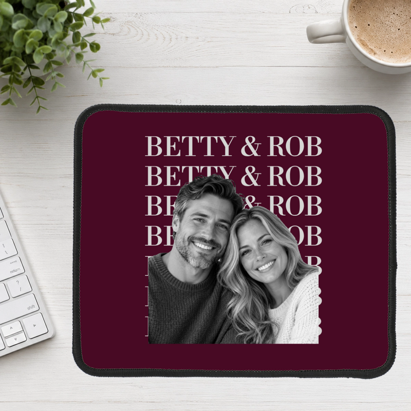 Headliner Personalized Couple Mouse Pad