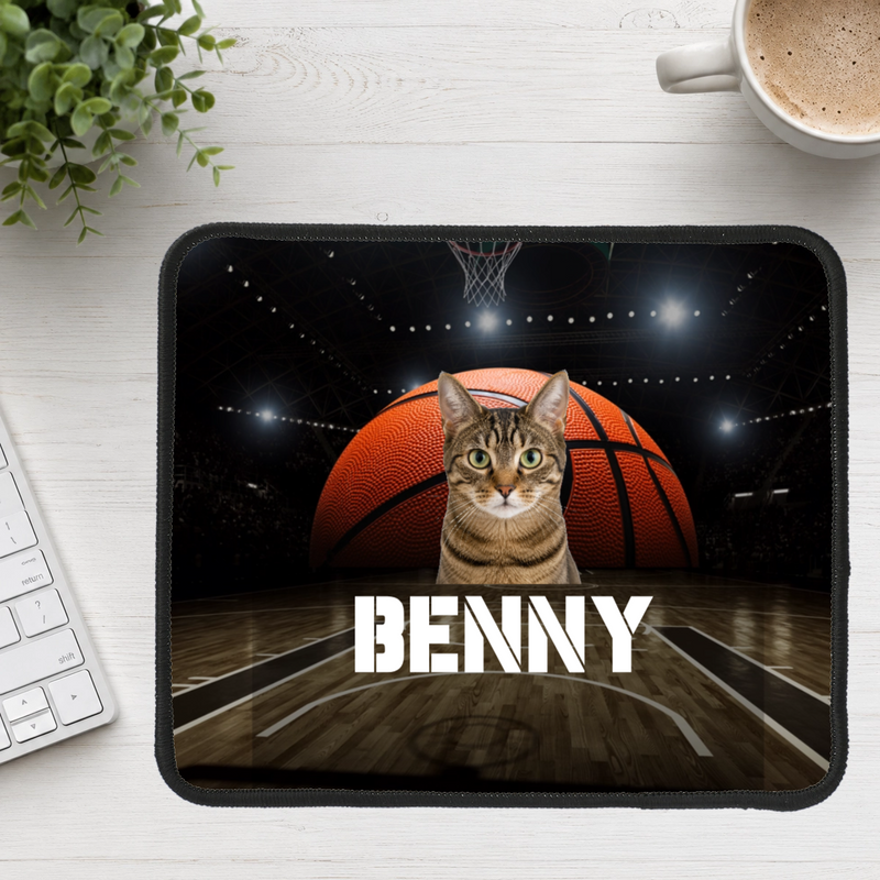 Center Court Personalized Cat Mouse Pad