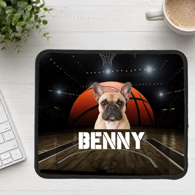 Center Court Personalized Dog Mouse Pad