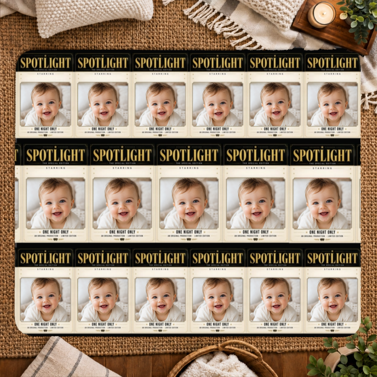 In the Spotlight Personalized Kids 50x60 Sherpa Blanket