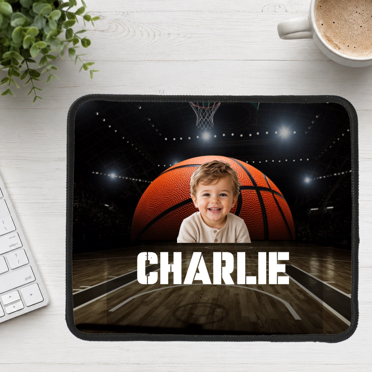Center Court Personalized Kid Mouse Pad