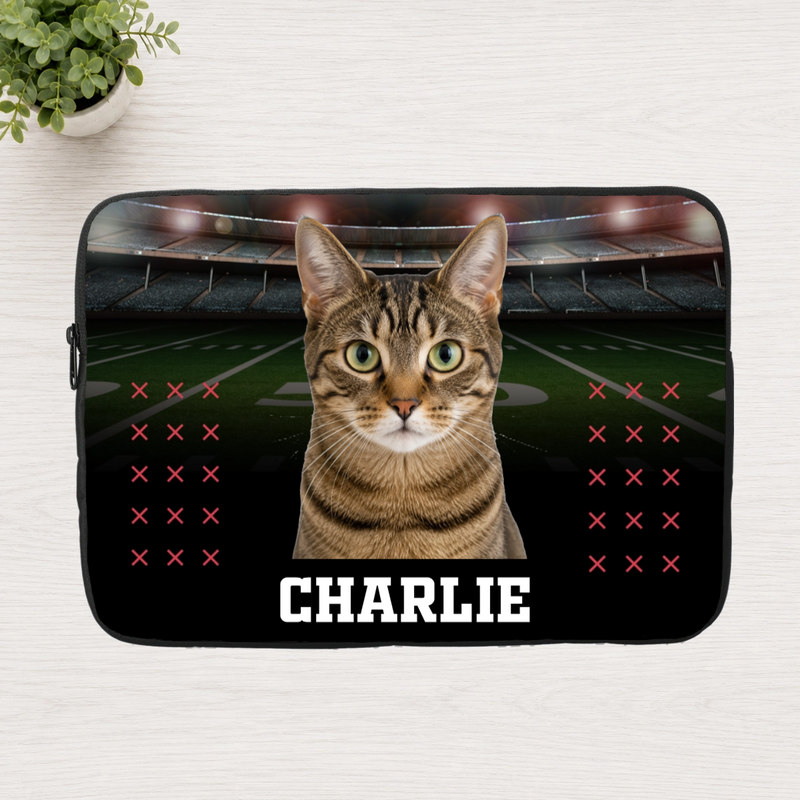 Friday Night Lights Personalized Cat Laptop Sleeve