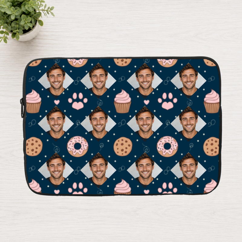 Paws & Pastry Personalized Laptop Sleeve
