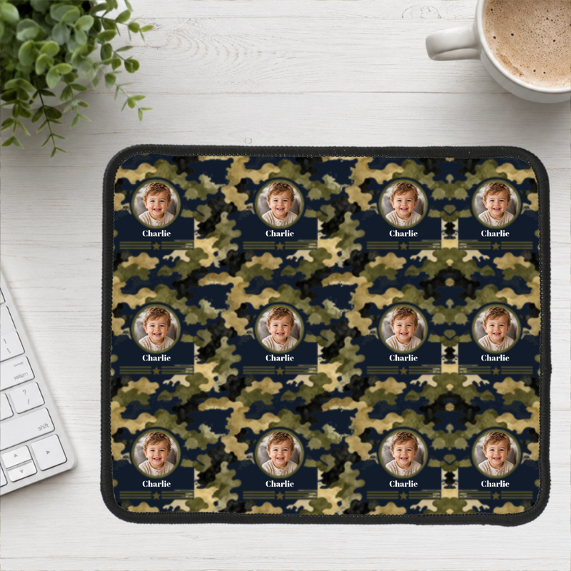 Heritage Camo Personalized Kid Mouse Pad