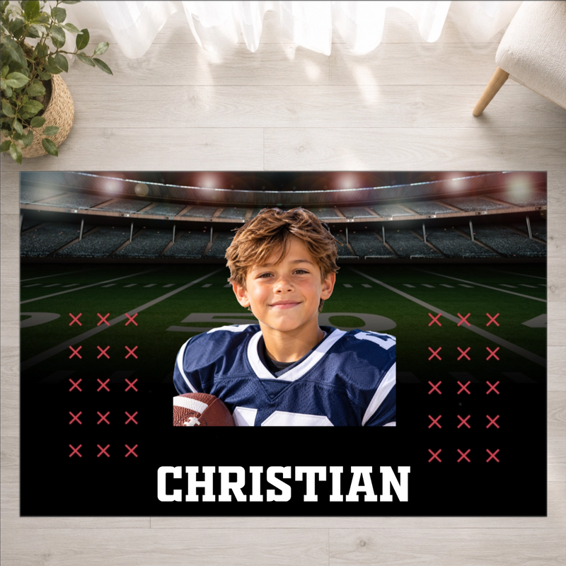 Friday Night Lights Personalized Kids Washable Rug