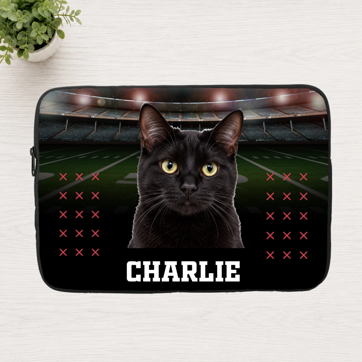 Friday Night Lights Personalized Cat Laptop Sleeve