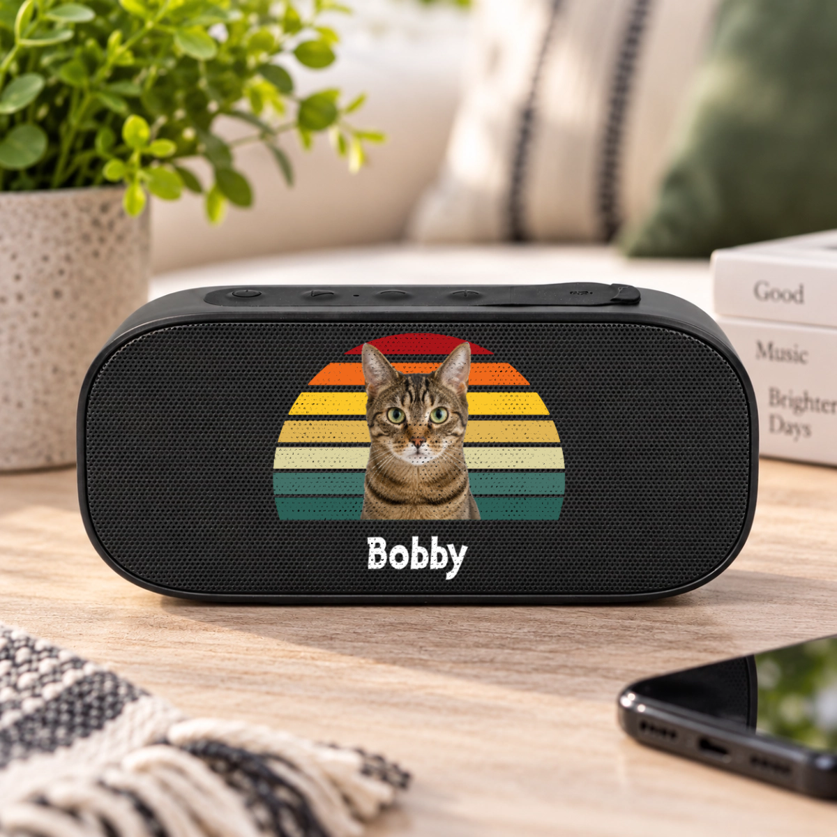 Happy Trails Personalized Cat Stark 2.0 Bluetooth Speaker