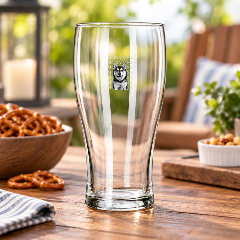 Headliner Personalized Dog Libbey 16 oz Pub Glass