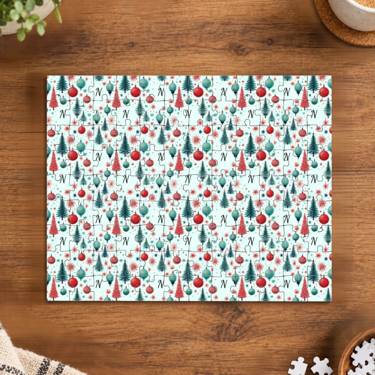 Midmod Merriment Personalized Puzzle