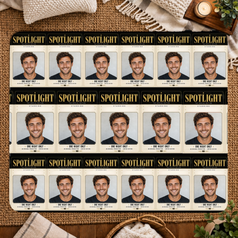 In the Spotlight Personalized 50x60 Sherpa Blanket
