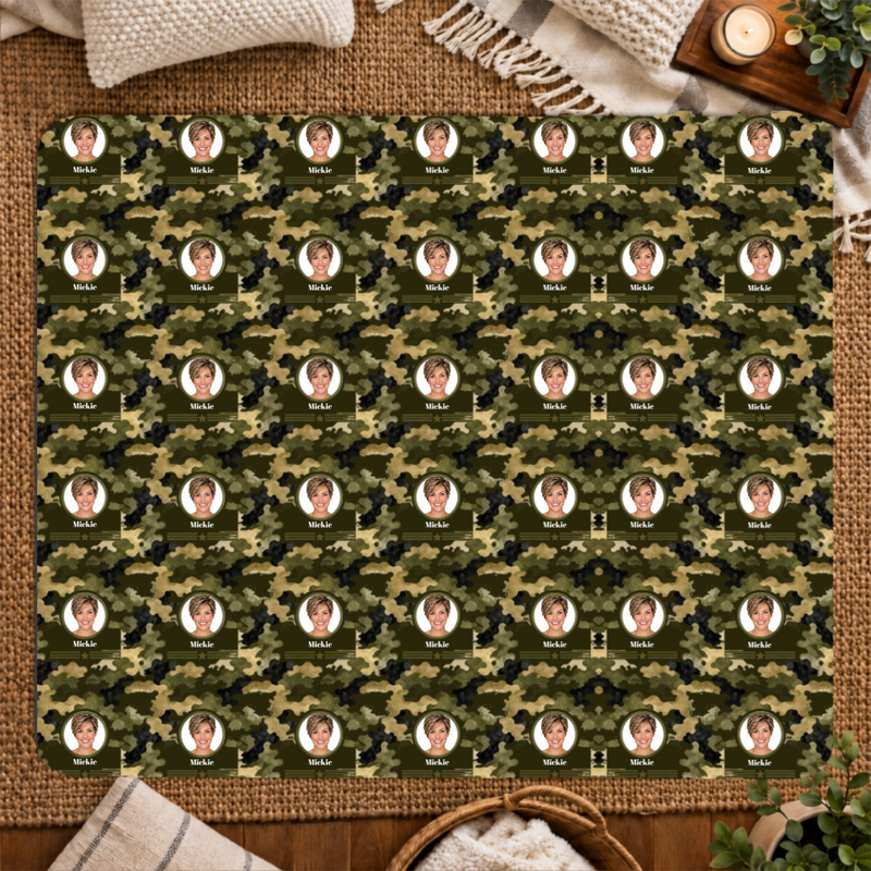 Heritage Camo Personalized 50x60 Sherpa Blanket