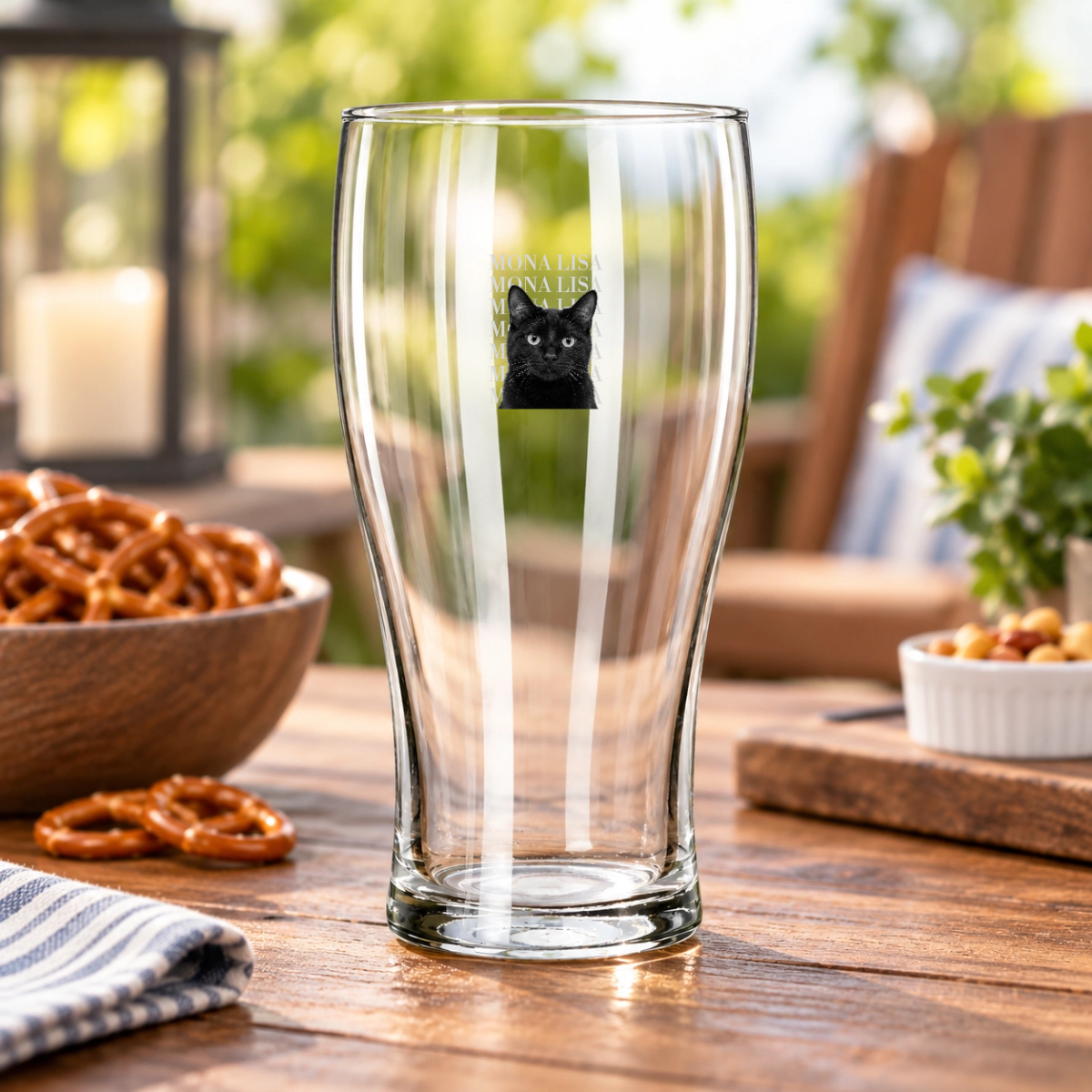 Headliner Personalized Cat Libbey 16 oz Pub Glass