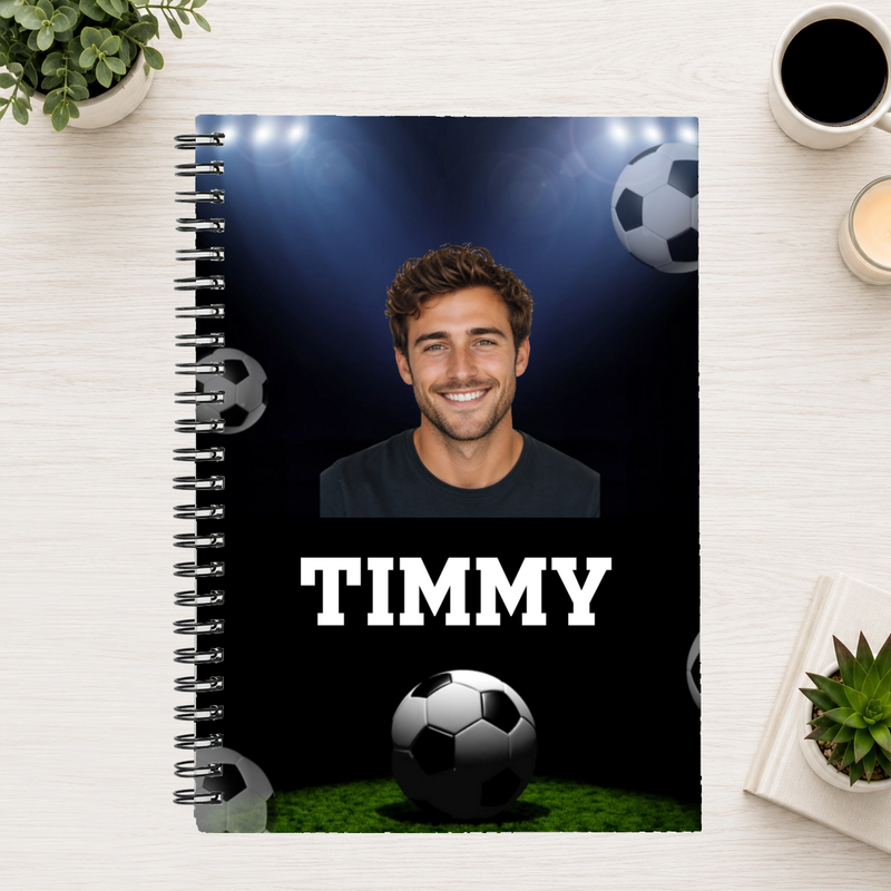 Game Day Glory Personalized 6"x8" Spiral Bound Notebook