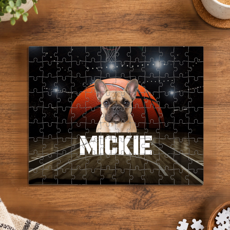 Center Court Personalized Dog Puzzle