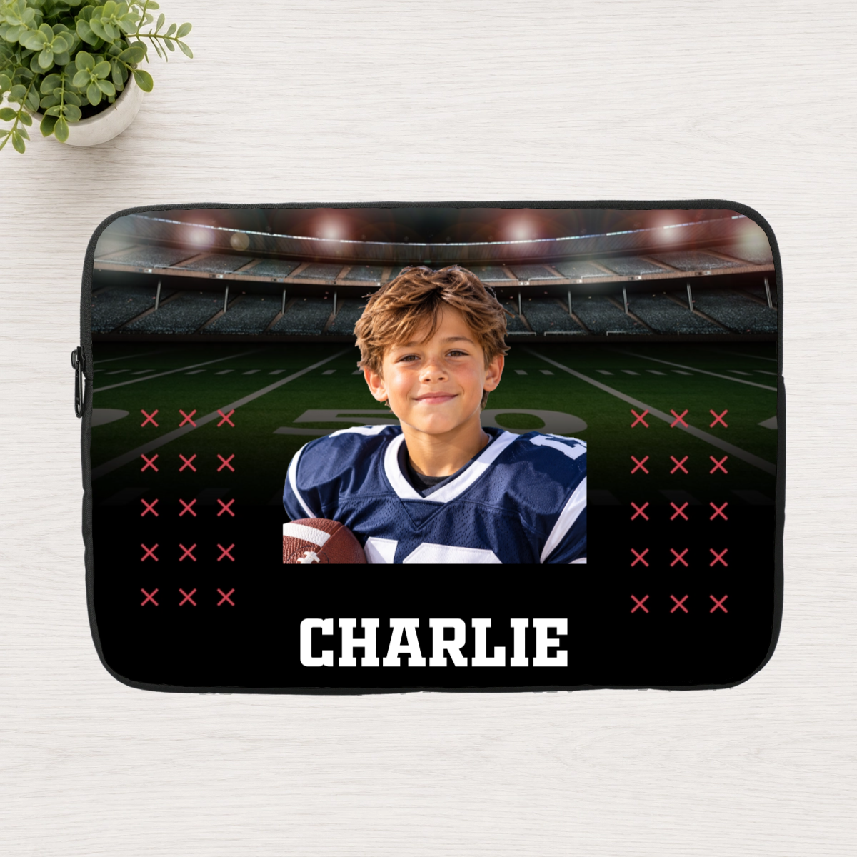 Friday Night Lights Personalized Kid Laptop Sleeve
