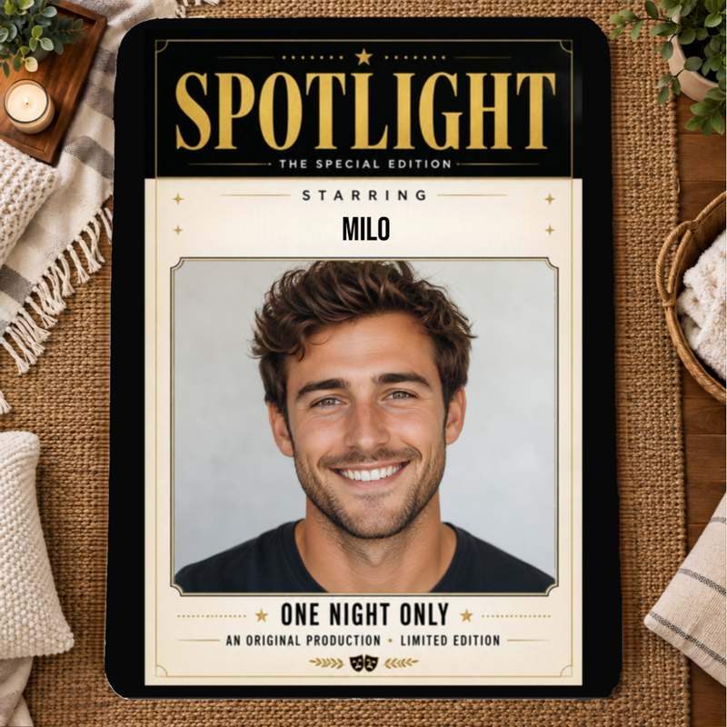 In the Spotlight Personalized 60x80 Sherpa Blanket