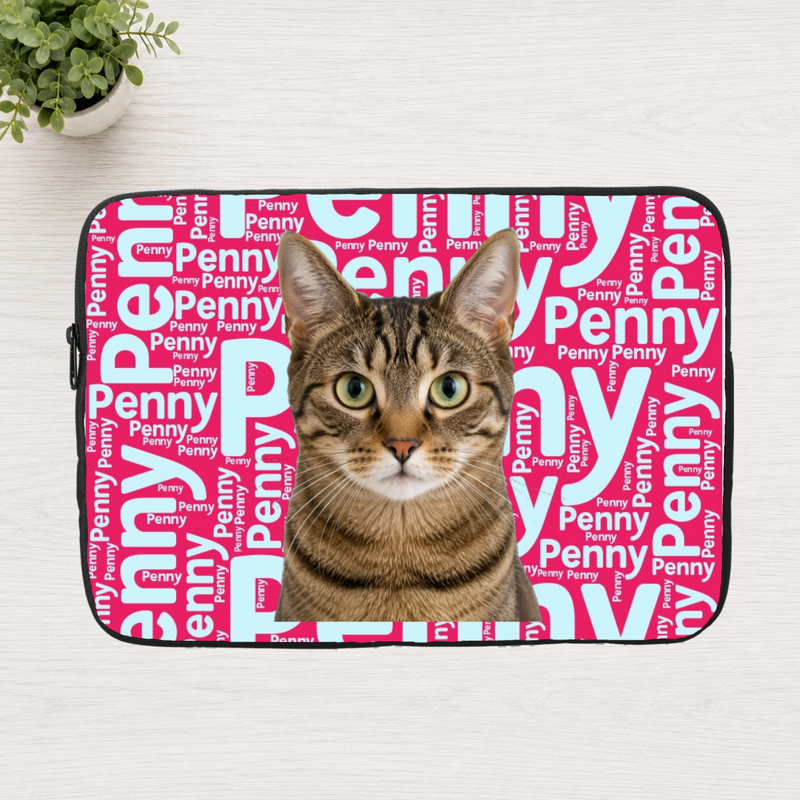 Signature Moments Personalized Cat Laptop Sleeve