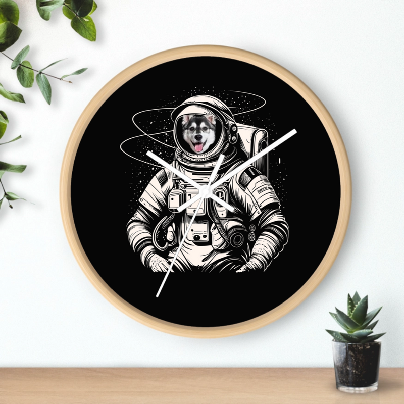 Out of This World Personalized Dog Wall Clock
