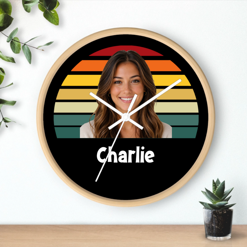 Happy Trails Personalized Wall Clock