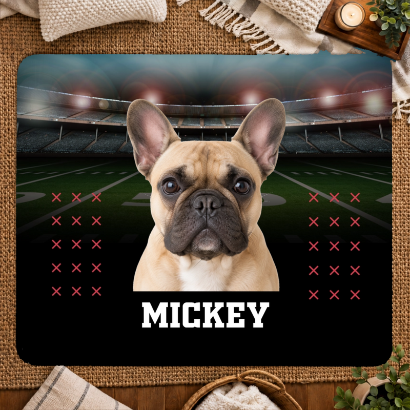 Friday Night Lights Personalized Dog 50x60 Sherpa Blanket